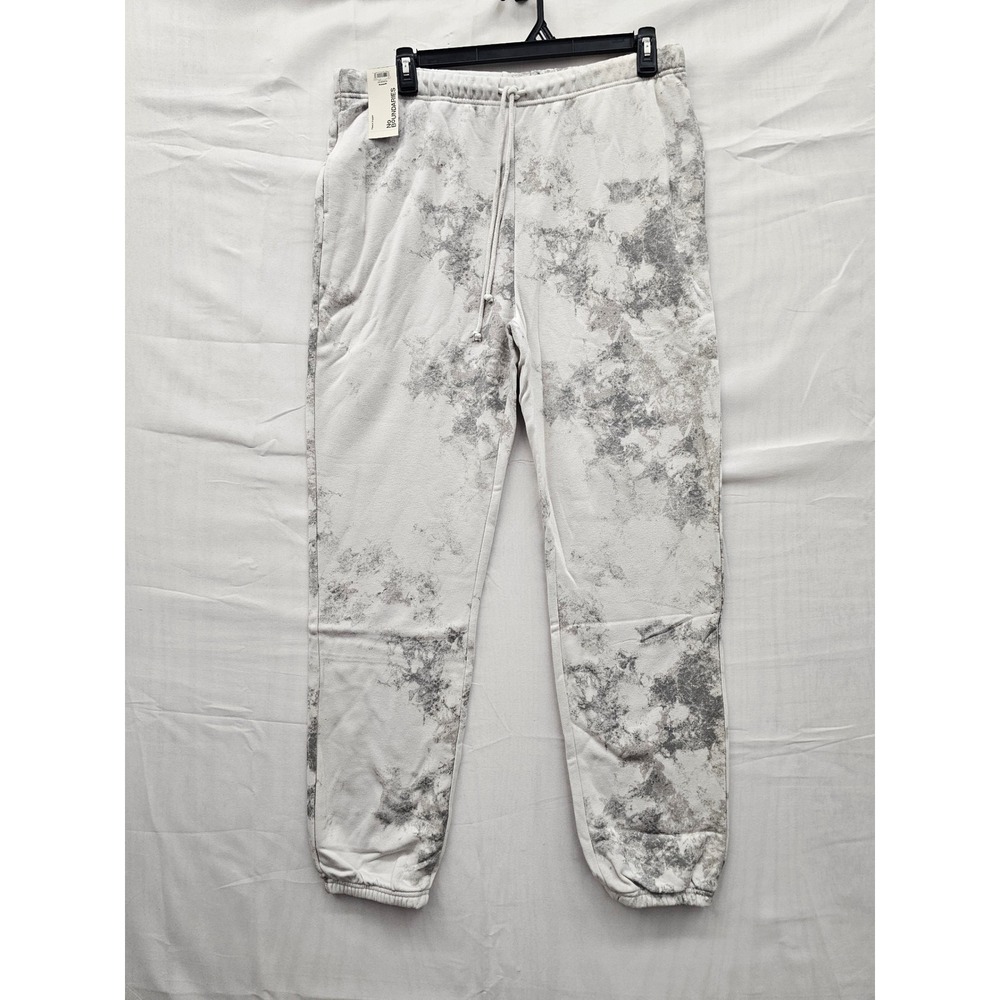 No Boundaries Mens‎ Tie Dye Fleece Joggers Grey Cotton Blend Athletic Size Large